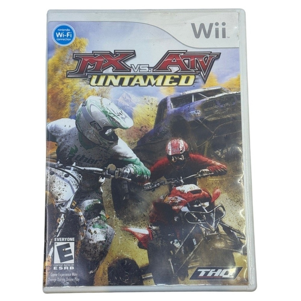 MX vs ATV Untamed Nintendo Wii 2007‎ Complete CIB THQ Racing Game
